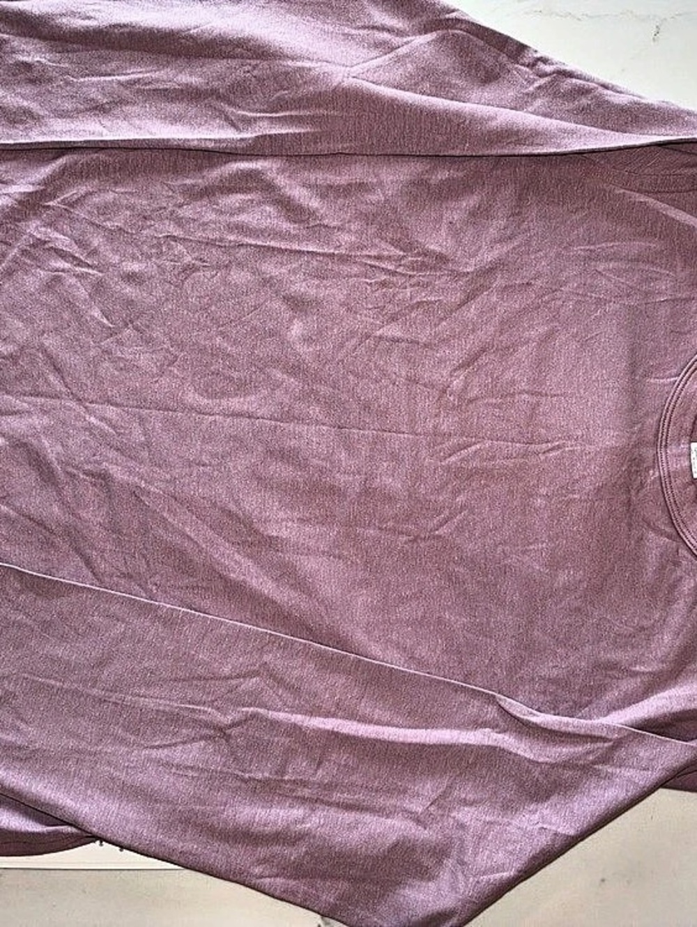 Lululemon Classic-Fit Cotton-Blend Long Sleeve Long Sleeve Top in Lilac NWT